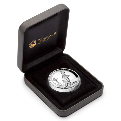 2012 $1 Australian Kangaroo 1oz Silver High Relief Proof Coin