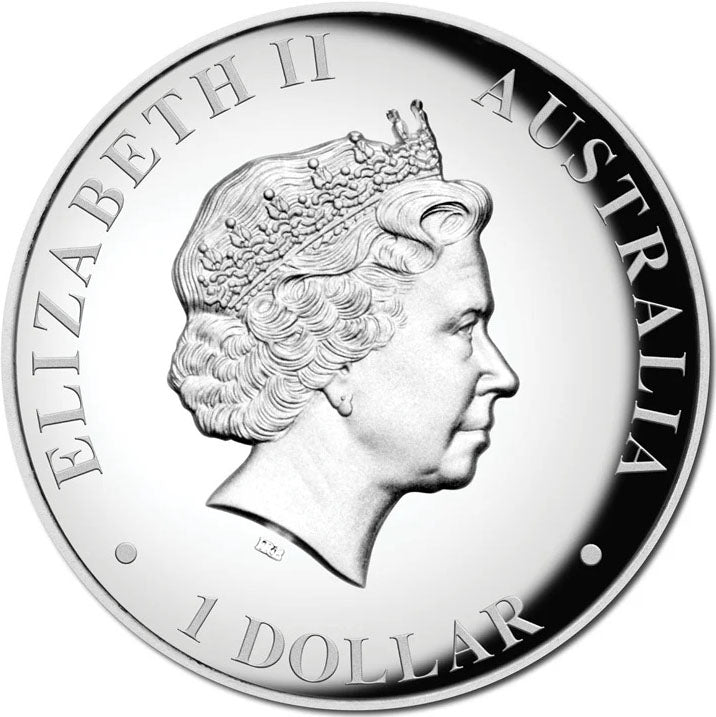 2013 $1 Australian Kangaroo 1oz Silver High Relief Proof Coin
