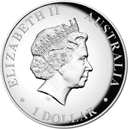2013 $1 Australian Kangaroo 1oz Silver High Relief Proof Coin