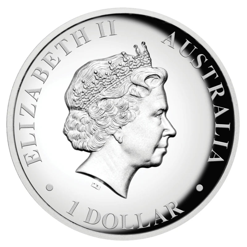 2015 $1 Australian Kangaroo 1oz Silver High Relief Proof Coin