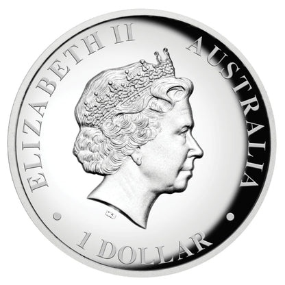 2015 $1 Australian Kangaroo 1oz Silver High Relief Proof Coin