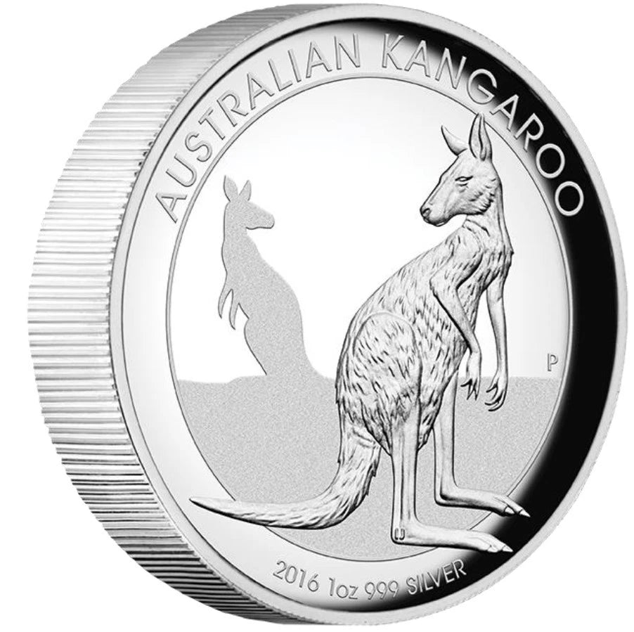 2016 $1 Australian Kangaroo 1oz Silver High Relief Proof Coin