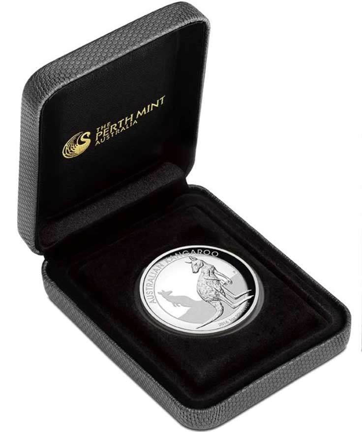 2016 $1 Australian Kangaroo 1oz Silver High Relief Proof Coin