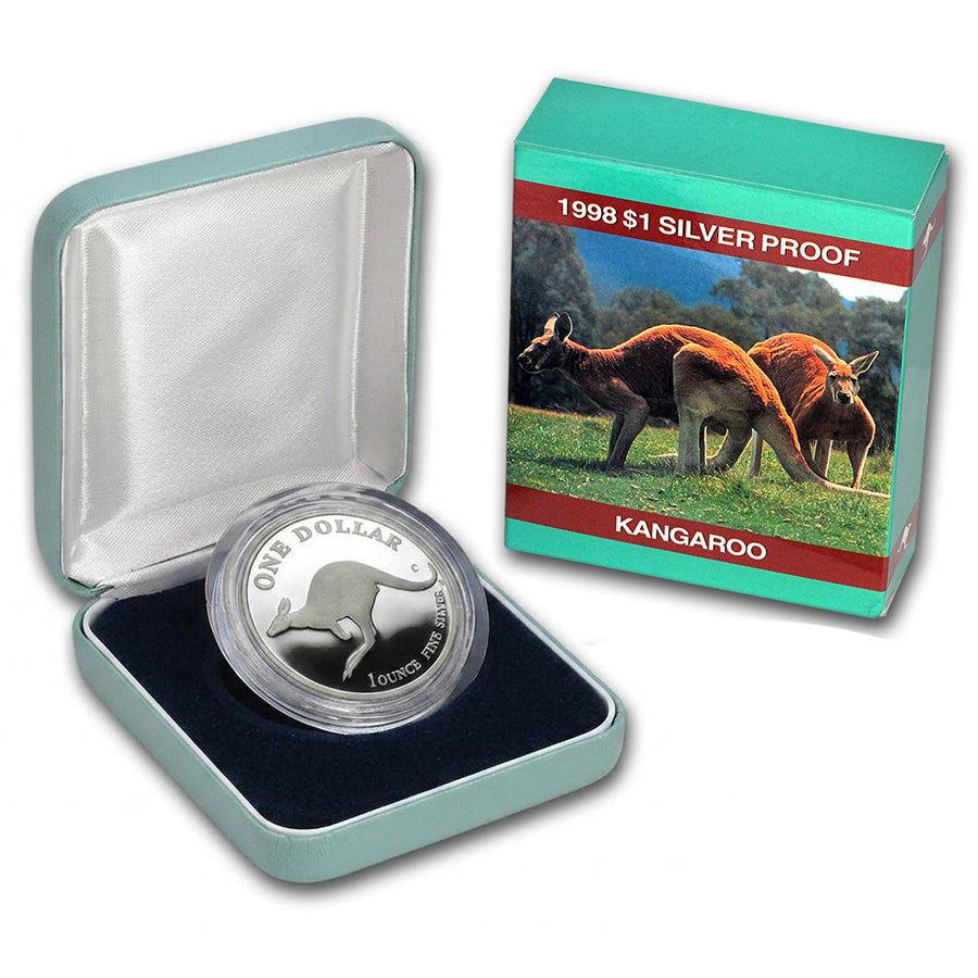 1998 $1 Kangaroo 1oz Silver Proof Coin
