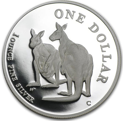1999 $1 Kangaroo 1oz Silver Proof Coin