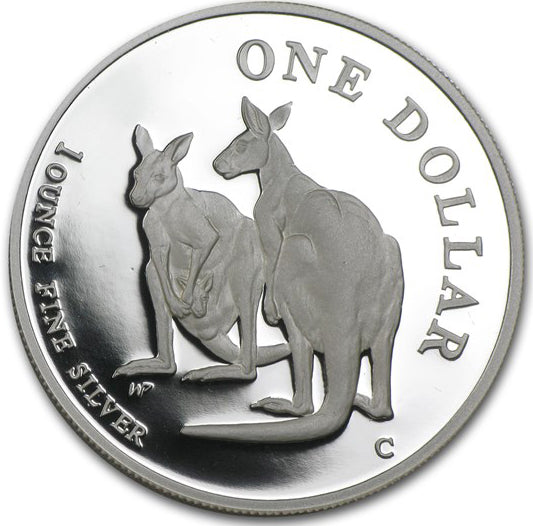 1999 $1 Kangaroo 1oz Silver Proof Coin