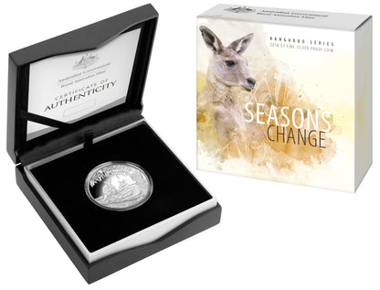 2018 $1 Kangaroo Series Seasons Change 1oz Silver Proof Coin