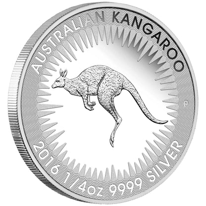 2016 25c Australian Kangaroo 1/4oz Silver Proof Coin