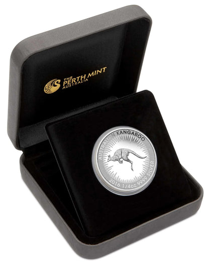2016 25c Australian Kangaroo 1/4oz Silver Proof Coin