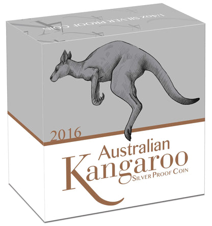 2016 25c Australian Kangaroo 1/4oz Silver Proof Coin