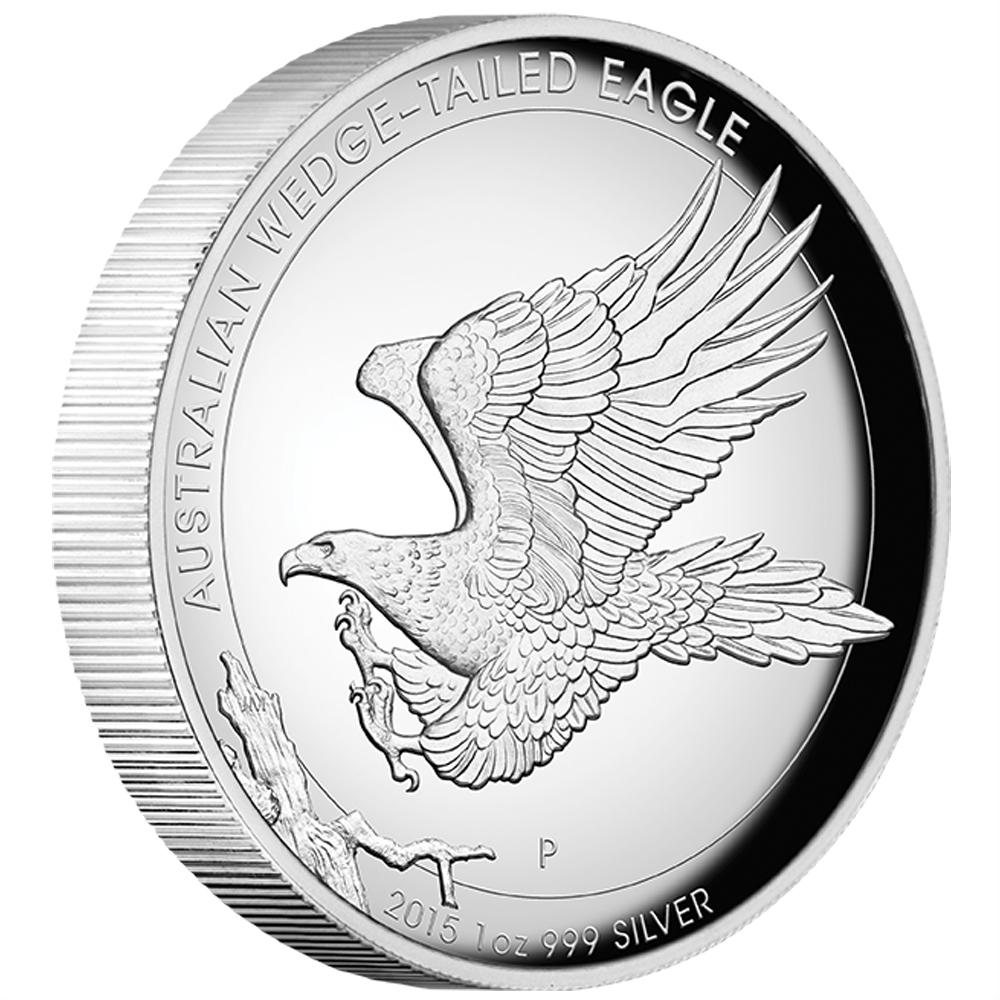 2015 $1 Australian Wedge-Tailed Eagle 1oz Silver High Relief Proof Coin