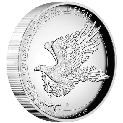 2015 $1 Australian Wedge-Tailed Eagle 1oz Silver High Relief Proof Coin