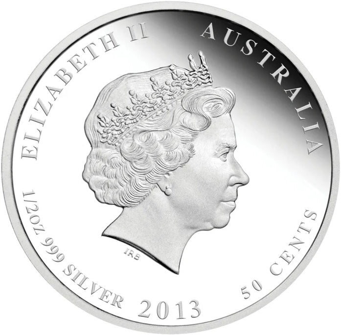 2013 50c Birds of Australia Regent Bowerbird 1/2oz Silver Coloured Proof Coin