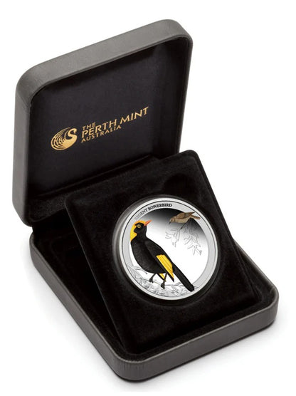 2013 50c Birds of Australia Regent Bowerbird 1/2oz Silver Coloured Proof Coin