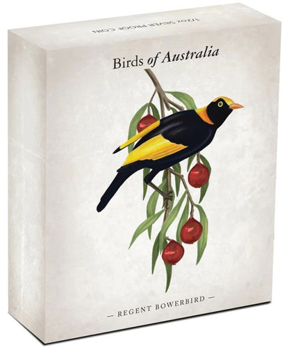 2013 50c Birds of Australia Regent Bowerbird 1/2oz Silver Coloured Proof Coin