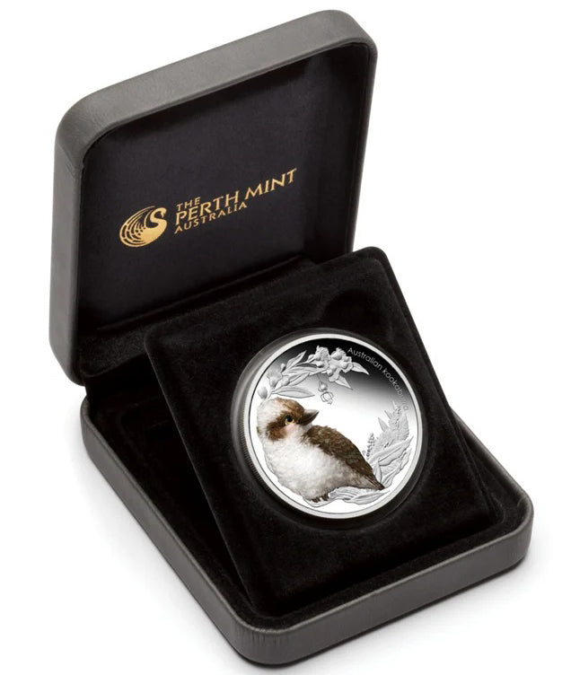 2012 50c Australian Bush Babies II Kookaburra 1/2oz Silver Coloured Proof Coin