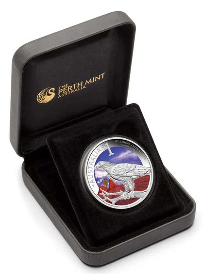 2013 $1 ANDA Sydney World Heritage Sites Willandra Lakes Region 1oz Silver Coloured Proof Coin