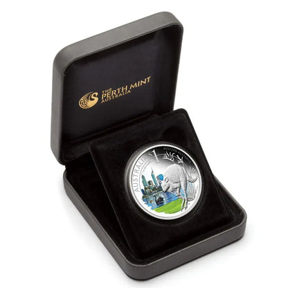 2011 $1 ANDA Perth Celebrate Australia Western Australia 1oz Silver Coloured Proof Coin