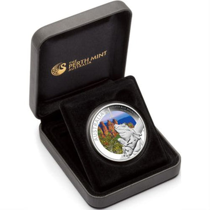 2011 $1 ANDA Sydney Celebrate Australia Greater Blue Mountains 1oz Silver Coloured Proof Coin
