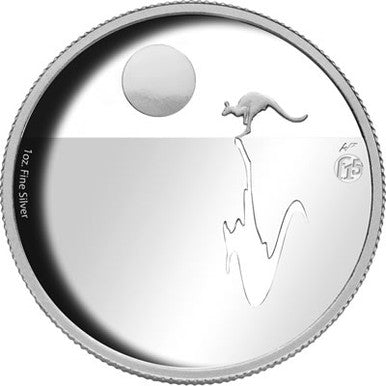 2011 $1 Kangaroo At Sunset F15 Privy Mark 1oz Silver Proof Coin