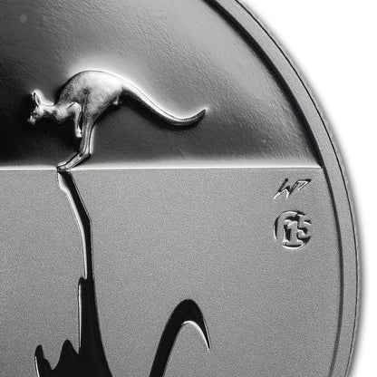 2011 $1 Kangaroo At Sunset F15 Privy Mark 1oz Silver Proof Coin