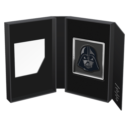 Niue 2021 $2 Faces of The Empire Darth Vader 1oz Silver Coloured Proof Shaped Coin