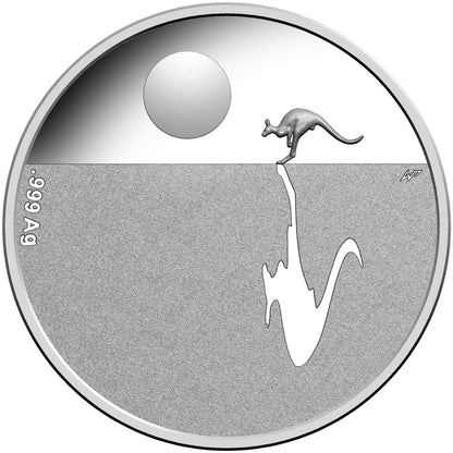 2013 $1 Kangaroo At Sunset Silver Proof Coin