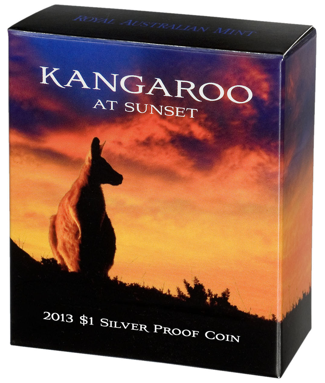 2013 $1 Kangaroo At Sunset Silver Proof Coin