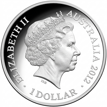 2012 $1 Kangaroo At Sunset Silver Proof Coin