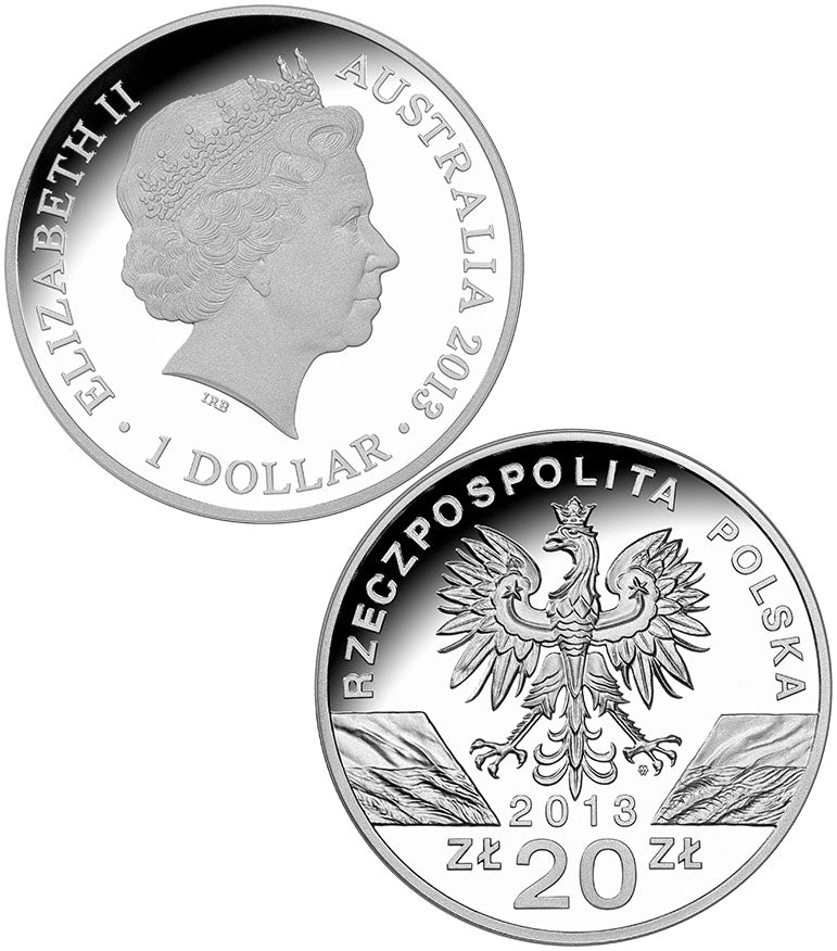 2013 Kangaroos of The World Silver Proof 2 Coin Set