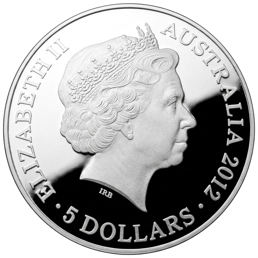 2012 $5 Southern Sky Crux 1oz Silver Coloured Proof Domed Coin