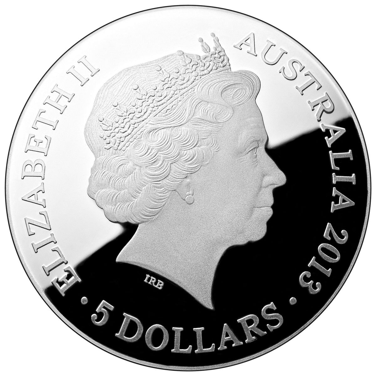 2013 $5 Southern Sky Pavo 1oz Silver Coloured Proof Domed Coin