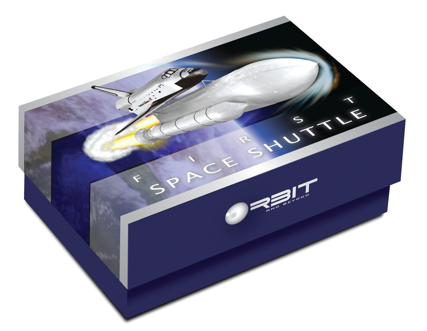 Cook Islands 2010 $1 Orbit and Beyond First Space Shuttle 1oz Silver Coloured Proof Coin