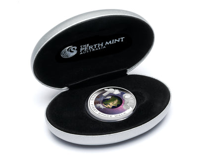 Cook Islands 2009 $1 Orbit and Beyond First Space Walk 1oz Silver Coloured Proof Coin