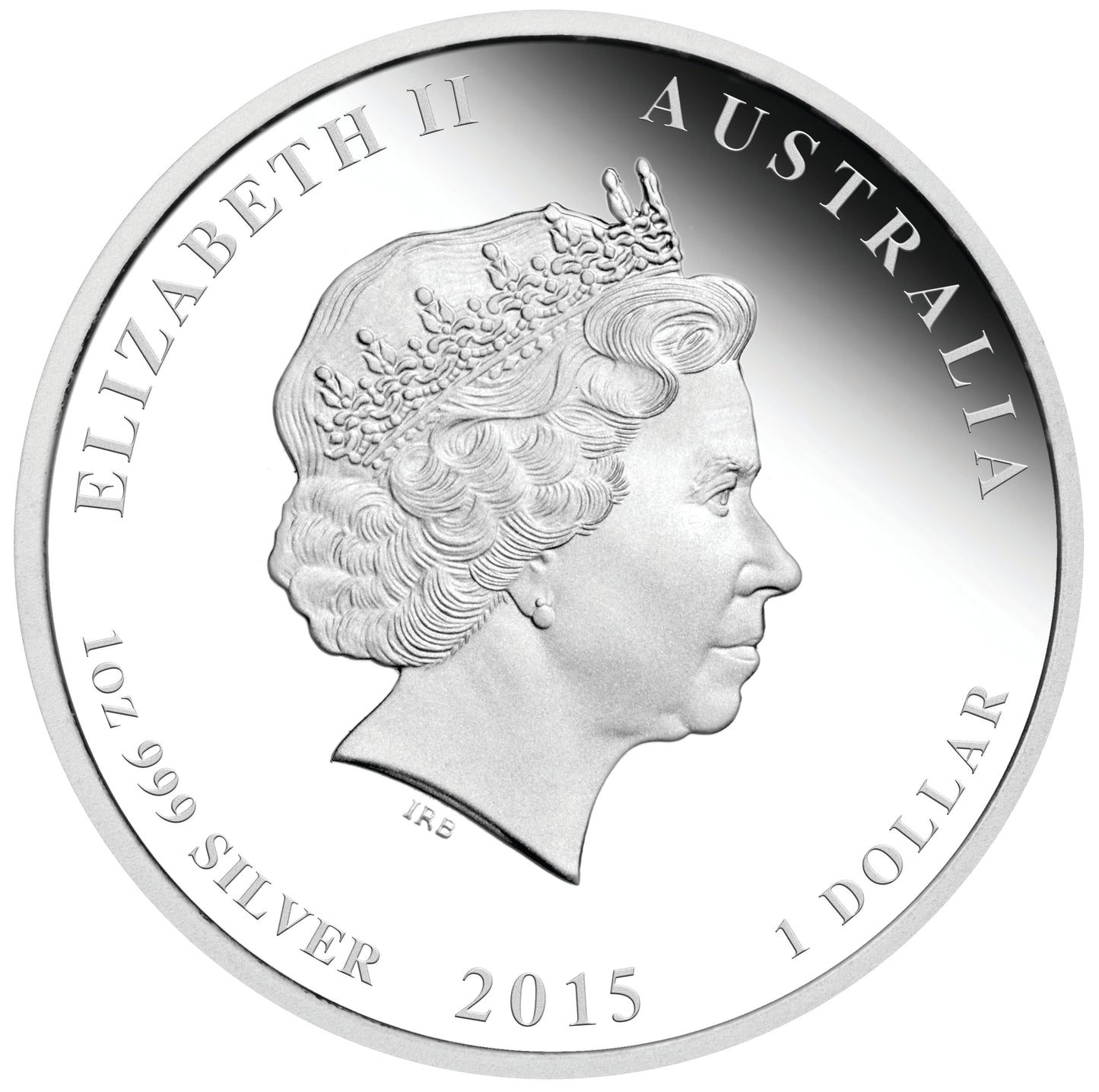 2015 $1 Lunar Year of The Goat 1oz Silver Proof Coin