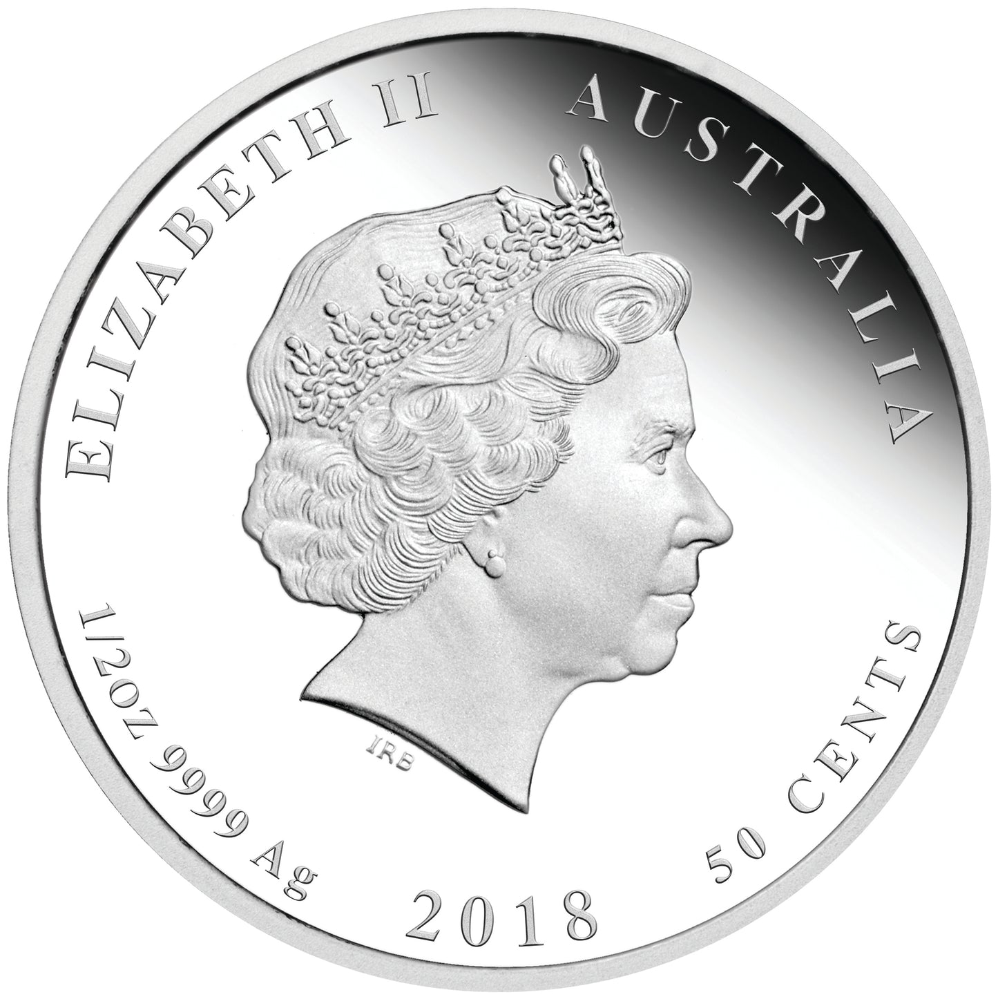 2018 50c Lunar Year of The Dog 1/2oz Silver Proof Coin
