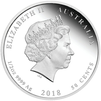 2018 50c Lunar Year of The Dog 1/2oz Silver Proof Coin