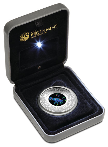 2016 $1 Australian Opal Lunar Year of The Monkey 1oz Silver Proof Coin