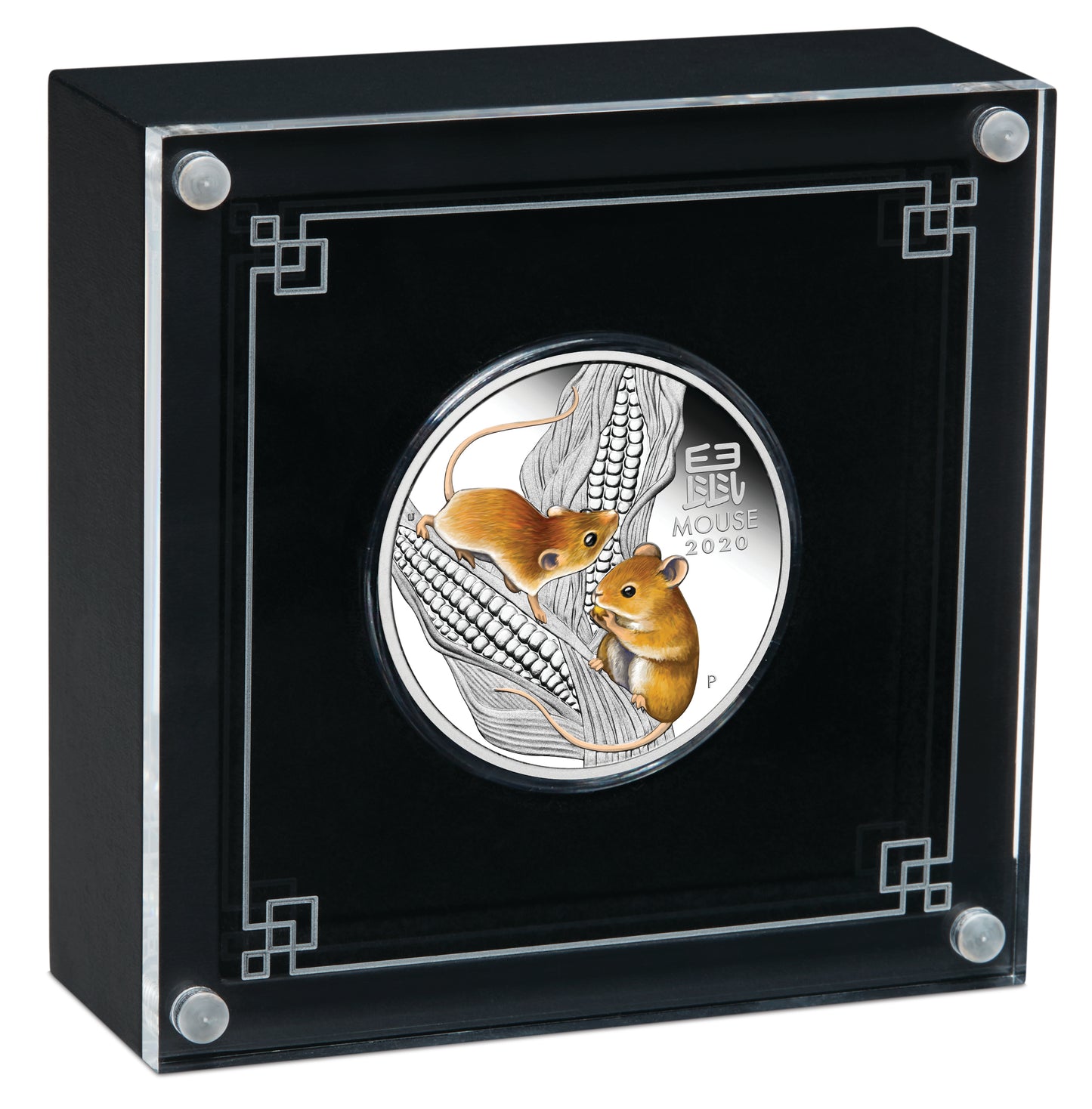 2020 50c Lunar Year of The Mouse 1/2oz Silver Coloured Proof Coin
