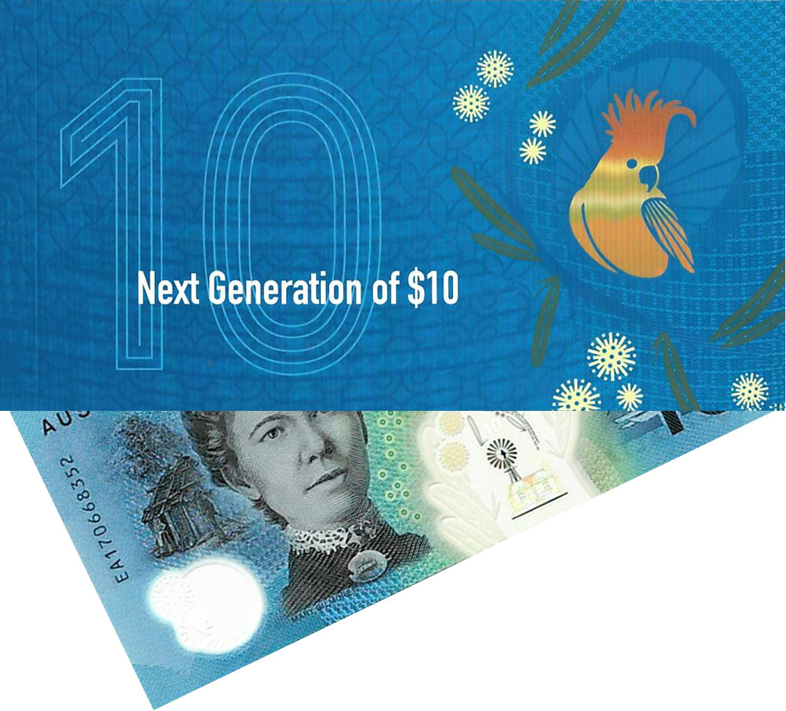 2017 $10 Next Generation Last Prefix EA17 Uncirculated Banknote
