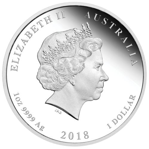 2018 $1 Dragon & Phoenix 1oz Silver Proof Coin