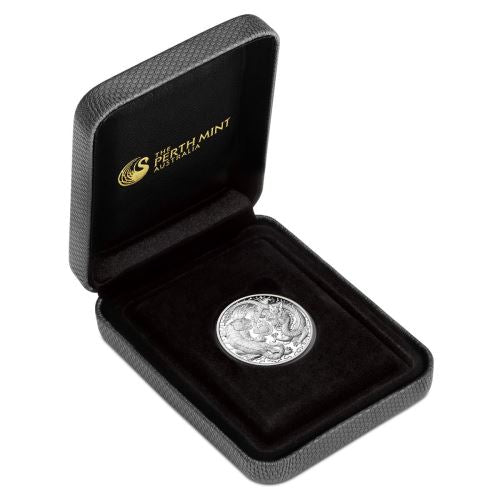 2019 $1 Dragon & Tiger 1oz Silver Proof Coin