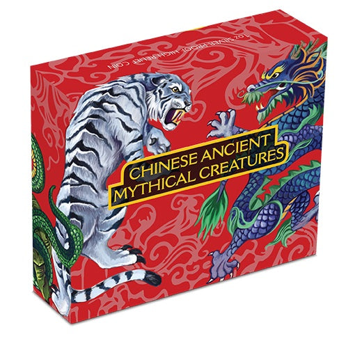 Tuvalu 2016 $1 Chinese Ancient Mythical Creatures 1oz Silver High Relief Proof Coin