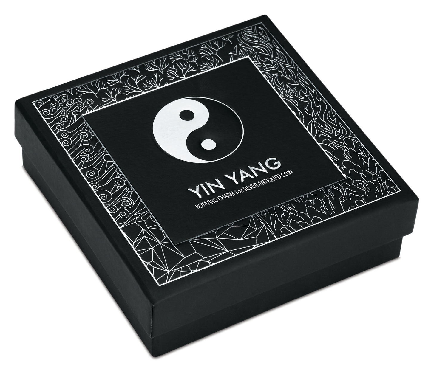 Tuvalu 2016 $1 Yin Yang Rotating Charm 1oz Silver Antiqued Coin