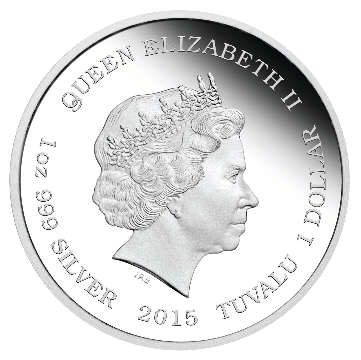 Tuvalu 2015 $1 ANDA Sydney Year of The Goat Health 1oz Silver Coloured Proof Coin