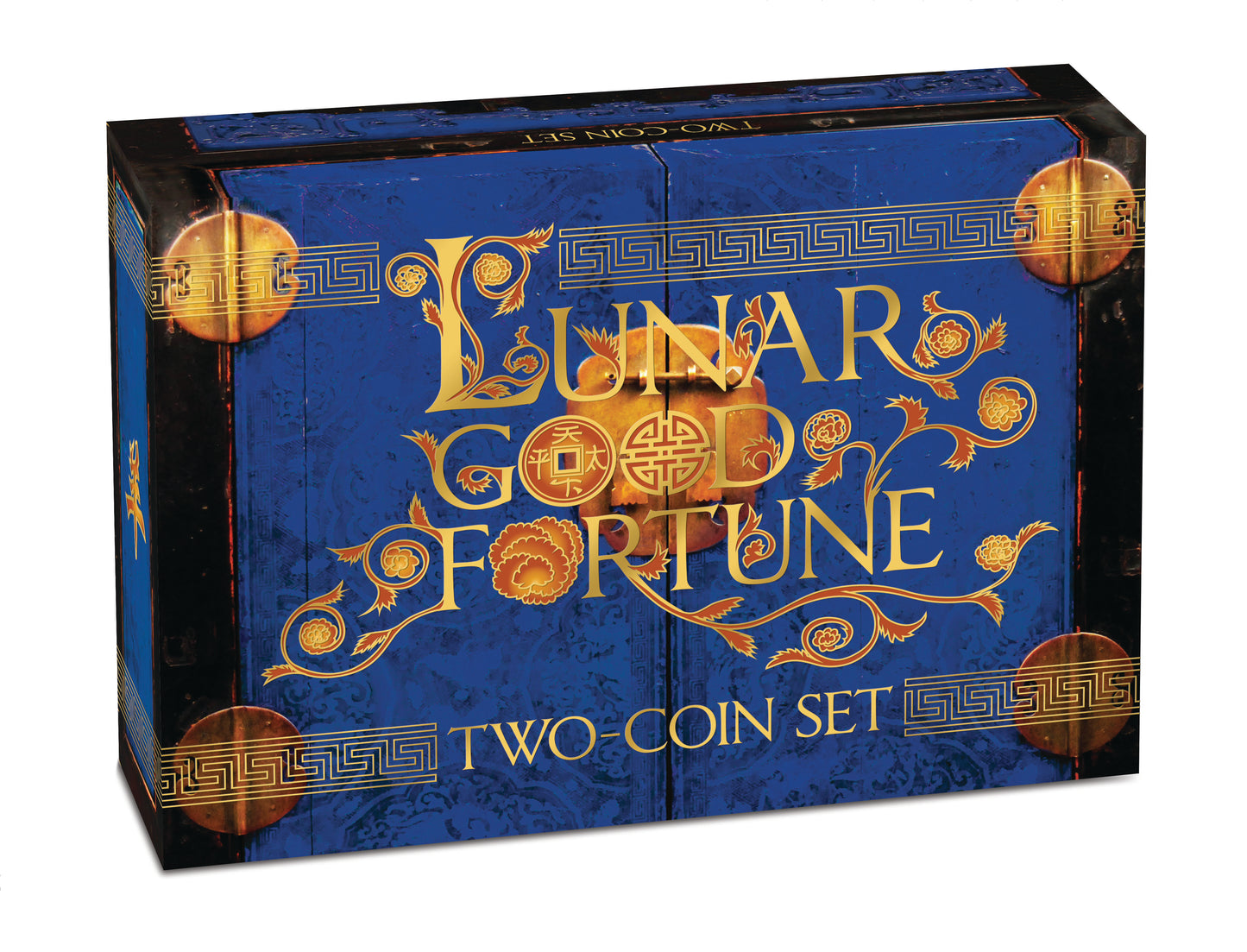 Tuvalu 2015 $1 Lunar Good Fortune Year of The Goat Wealth & Wisdom 1oz Silver Coloured Proof 2 Coin Set