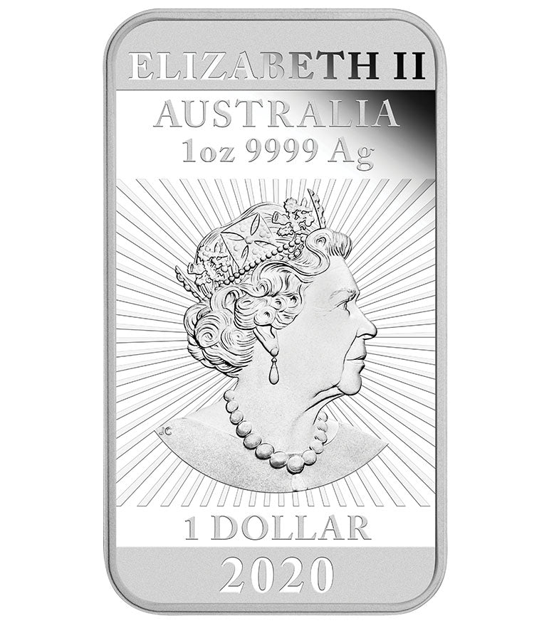 2020 $1 Dragon 1oz Silver Proof Rectangular Coin