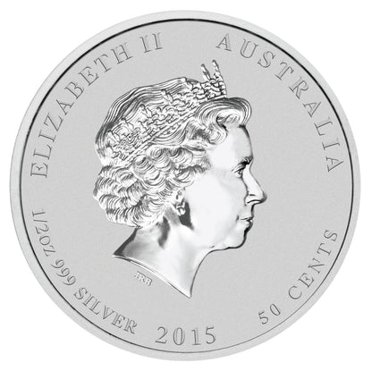 2014 50c BICE Australian Kangaroo & Year of The Goat 1/2oz Silver 2 Coin Set