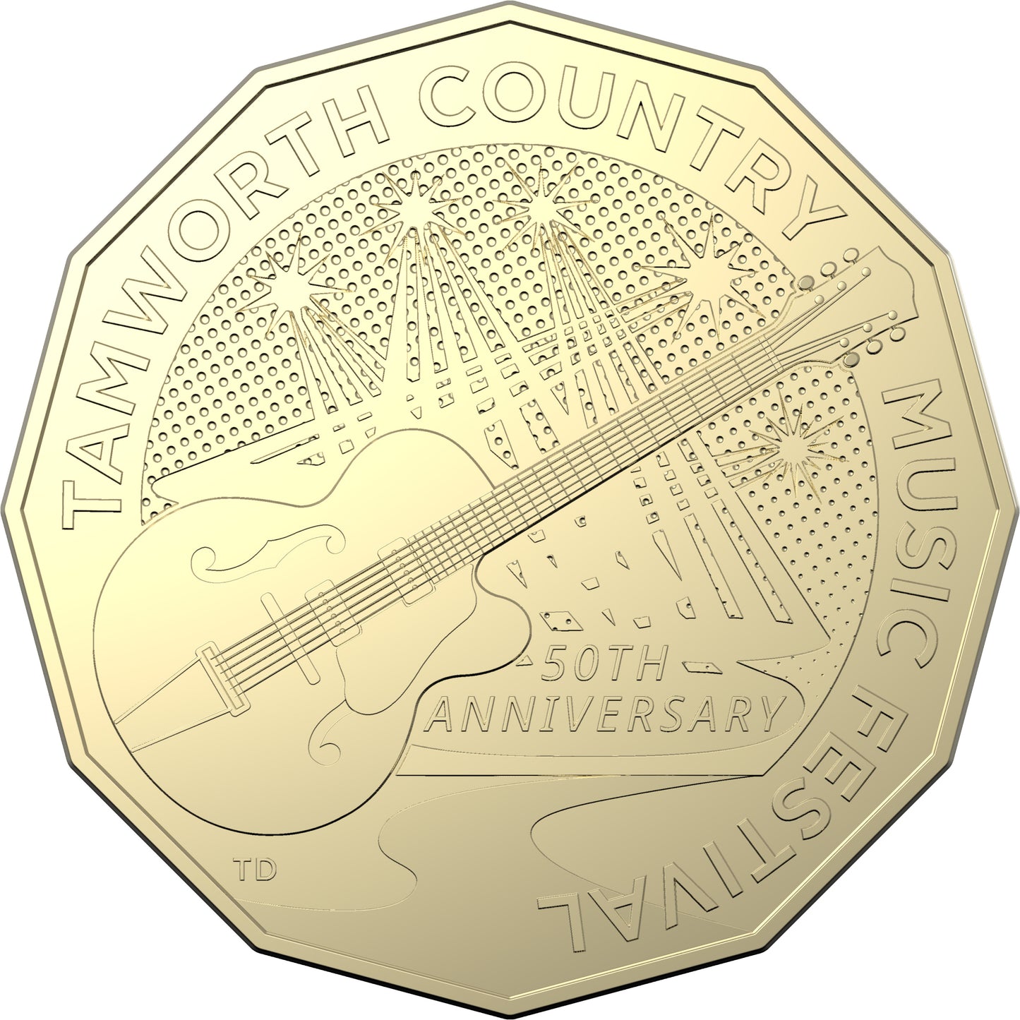 2022 50c 50th Anniversary Tamworth Country Music Festival Uncirculated Coin