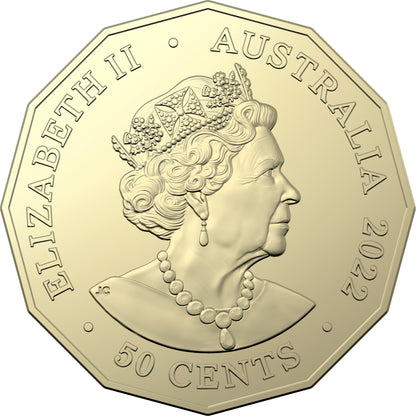 2022 50c 50th Anniversary Tamworth Country Music Festival Uncirculated Coin